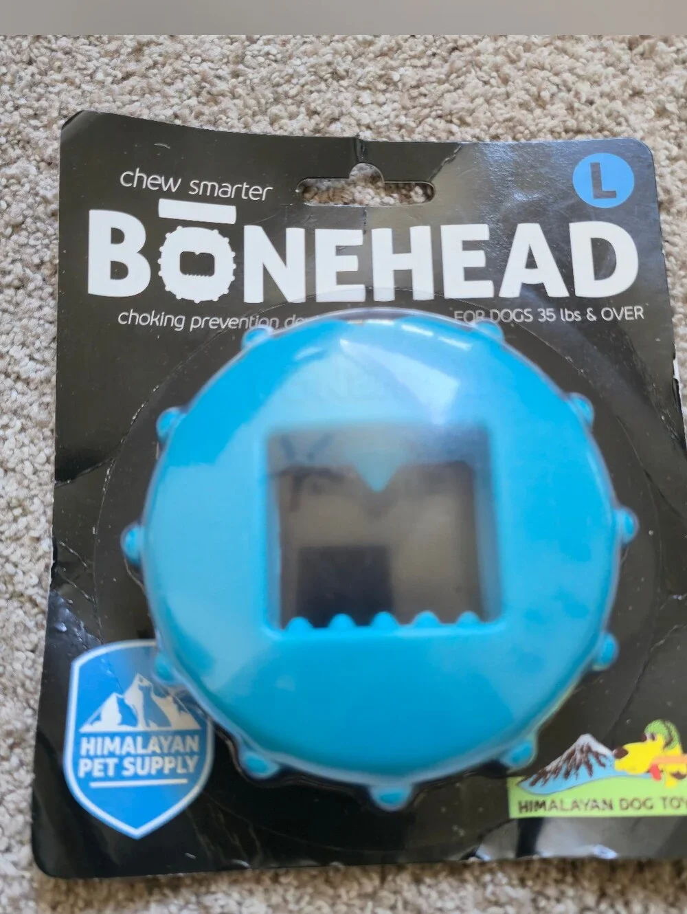 Bonehead Large Dog Chew Holder, Secures Chews for Dogs, Chew Smarter and Long...